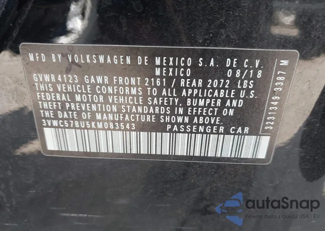 3VWC57BU5KM083543: 39741084