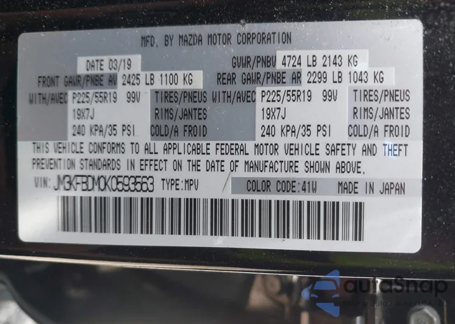 JM3KFBDM0K0593563: 39743940