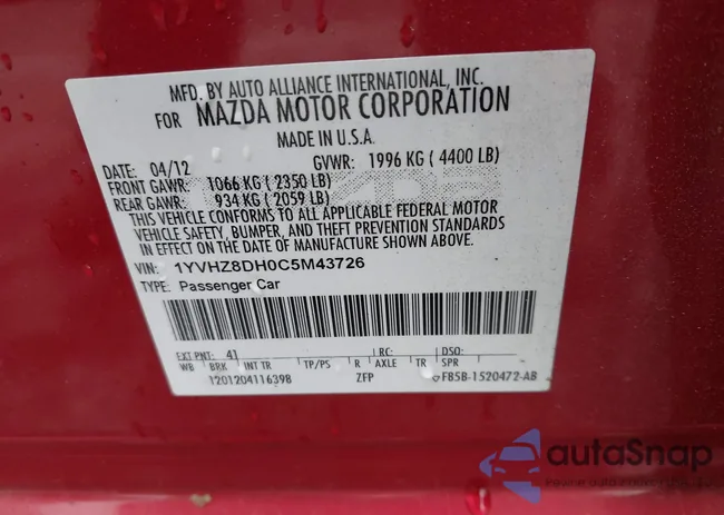 1YVHZ8DH0C5M43726: 39748537