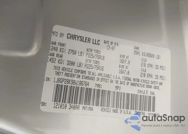 1J8GP28K98W186764: 39752157