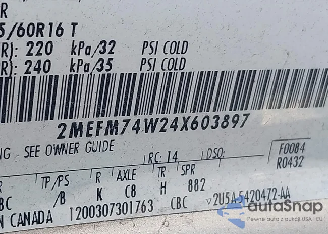 2MEFM74W24X603897: 39754523