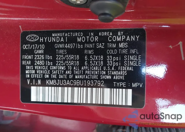 KM8JU3AC9BU193792: 39759813