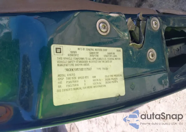 1GCEK19R1VE117507: 39760058