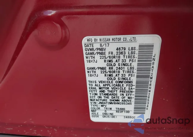 JN8AT2MV6HW285345: 39759573