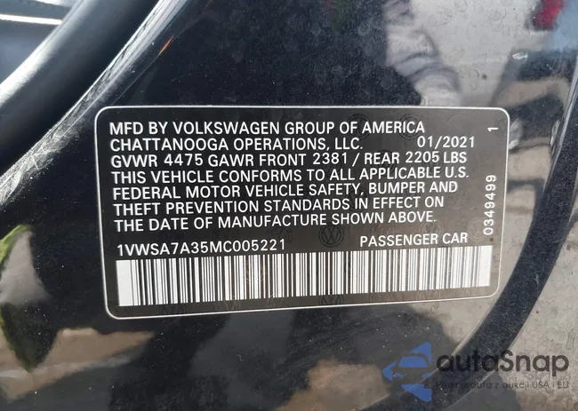 1VWSA7A35MC005221: 39766420