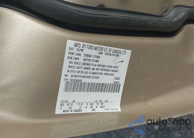 2FAFP74W4XX127400: 39767612