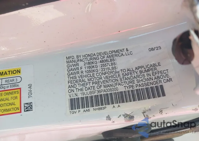 19UUB5F36PA006000: 39771996