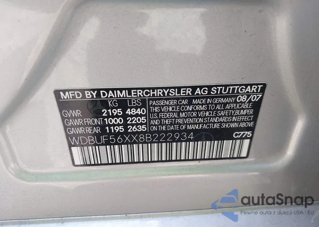 WDBUF56XX8B222934: 39772101