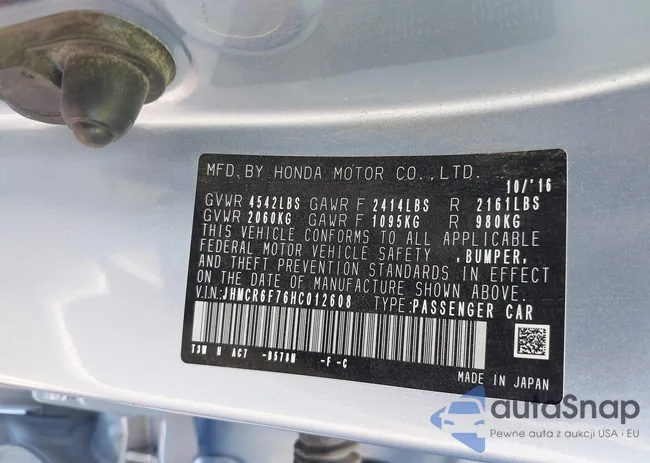 JHMCR6F76HC012608: 39778076