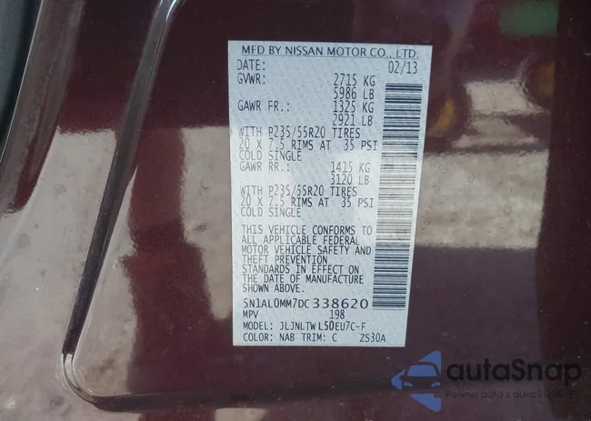 5N1AL0MM7DC338620: 39778357