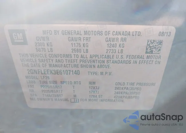 2GNFLEEK3E6107140: 39783176