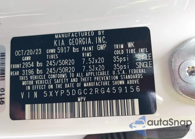 5XYP5DGC2RG459156: 39783511