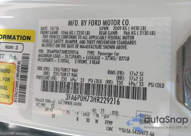 3FA6P0H73HR229216: 39791432