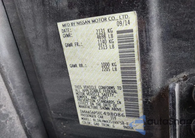 1N4AA5AP5EC498086: 39794656