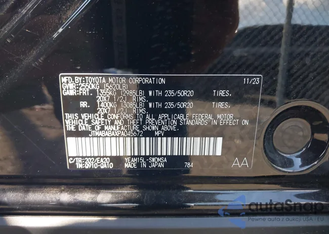 JTMABABAXPA045672: 39800070