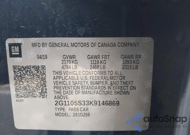 2G1105S33K9146869: 39802412