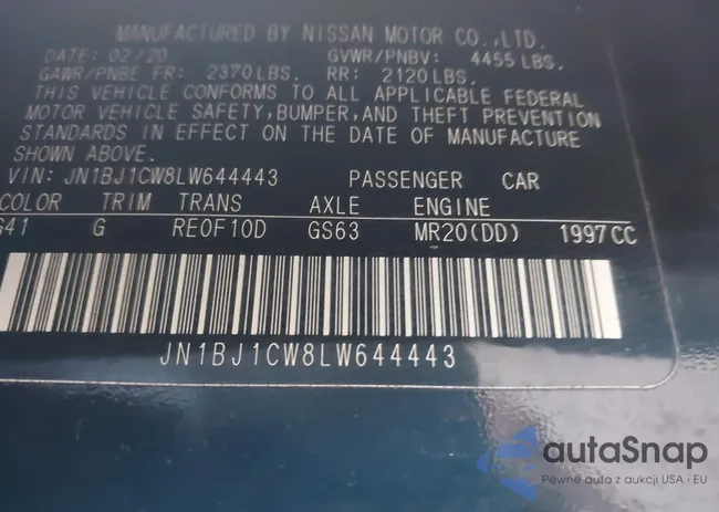 JN1BJ1CW8LW644443: 39802523