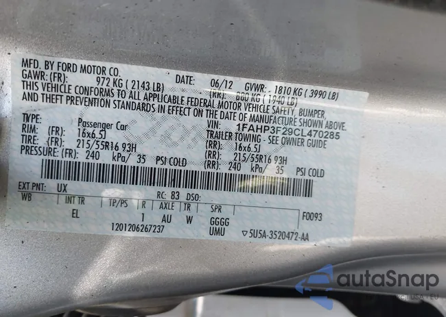 1FAHP3F29CL470285: 39802584