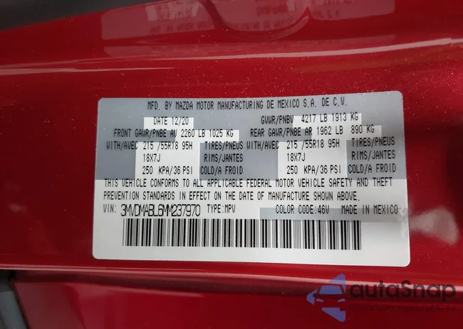 3MVDMABL6MM237970: 39803470