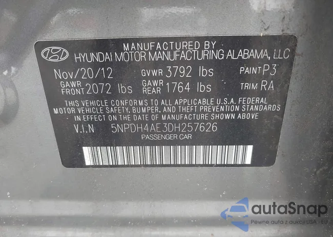 5NPDH4AE3DH257626: 39806360