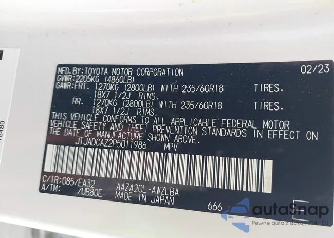 JTJADCAZ2P5011986: 39809373