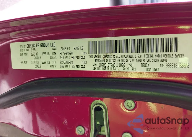 1D7RB1GT7AS111826: 39812653