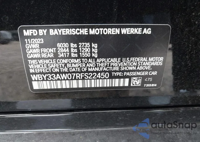 WBY33AW07RFS22450: 39813348