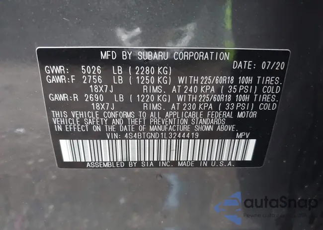 4S4BTGND1L3244419: 39815062