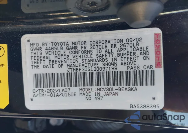 JTHBF30G130097198: 39815262