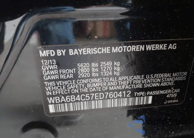 WBA6B4C57ED760412: 39820387