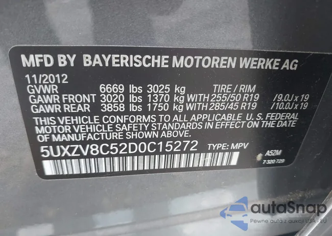 5UXZV8C52D0C15272: 39822453