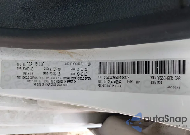 1C3CCCAB5GN168479: 39826467