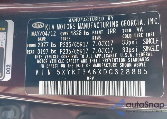 5XYKT3A6XDG328885: 39831168