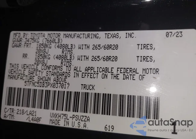 5TFNC5DB3PX037017: 39831747