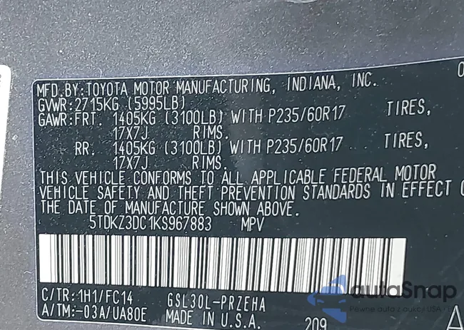 5TDKZ3DC1KS967883: 39836460