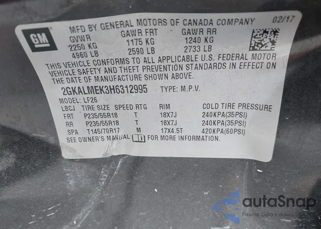 2GKALMEK3H6312995: 39840457