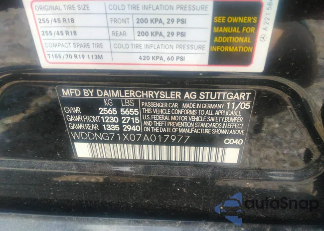 WDDNG71X07A017977: 39844779