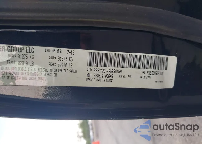 2B3CA2CV4AH280159: 39852050