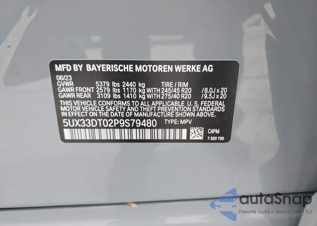 5UX33DT02P9S79480: 39852781