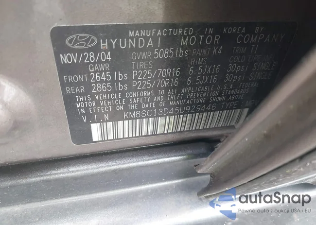 KM8SC13D45U929446: 39855931