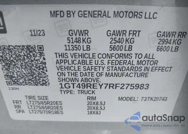 1GT49REY7RF275983: 39855293