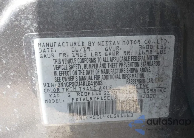 3N1CP5CU4KL541663: 39858674