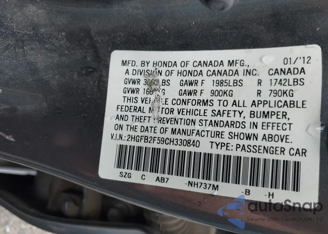 2HGFB2F59CH330840: 39859420