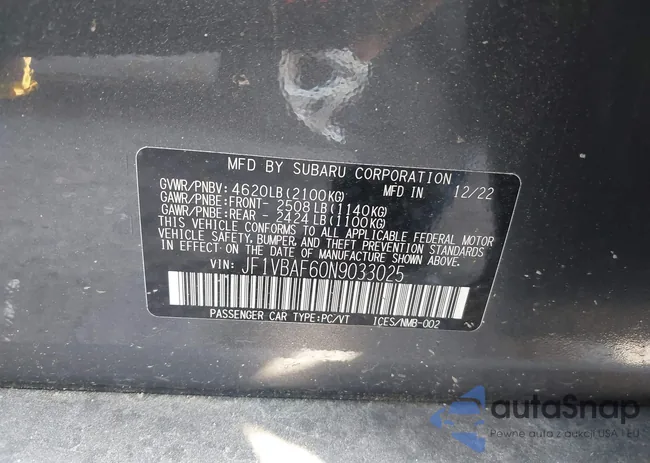 JF1VBAF60N9033025: 39860422