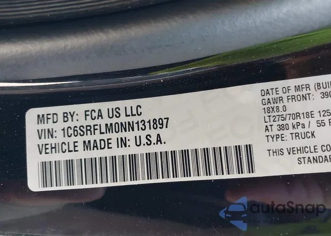 1C6SRFLM0NN131897: 39865302