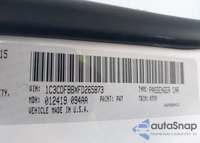 1C3CDFBBXFD265873: 39867103