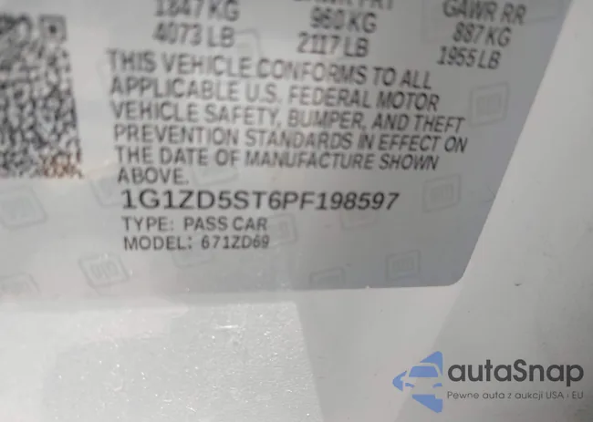 1G1ZD5ST6PF198597: 39867989