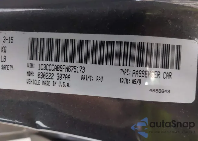 1C3CCCAB9FN675173: 39867309