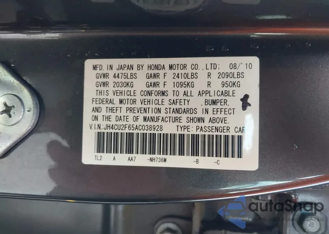 JH4CU2F65AC038928: 39870040