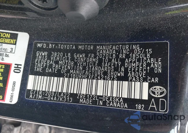 2T1BURHEXFC421675: 39879488